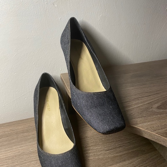 NINE WEST Denim Wedge Shoes - Picture 13 of 13